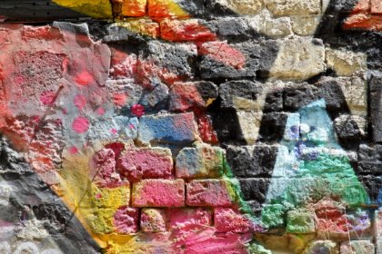 Mur de briques en couleurs